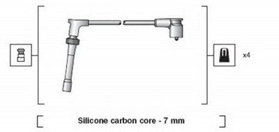 MAGNETI MARELLI 941318111244 -  Провода высоковольтные, комплект